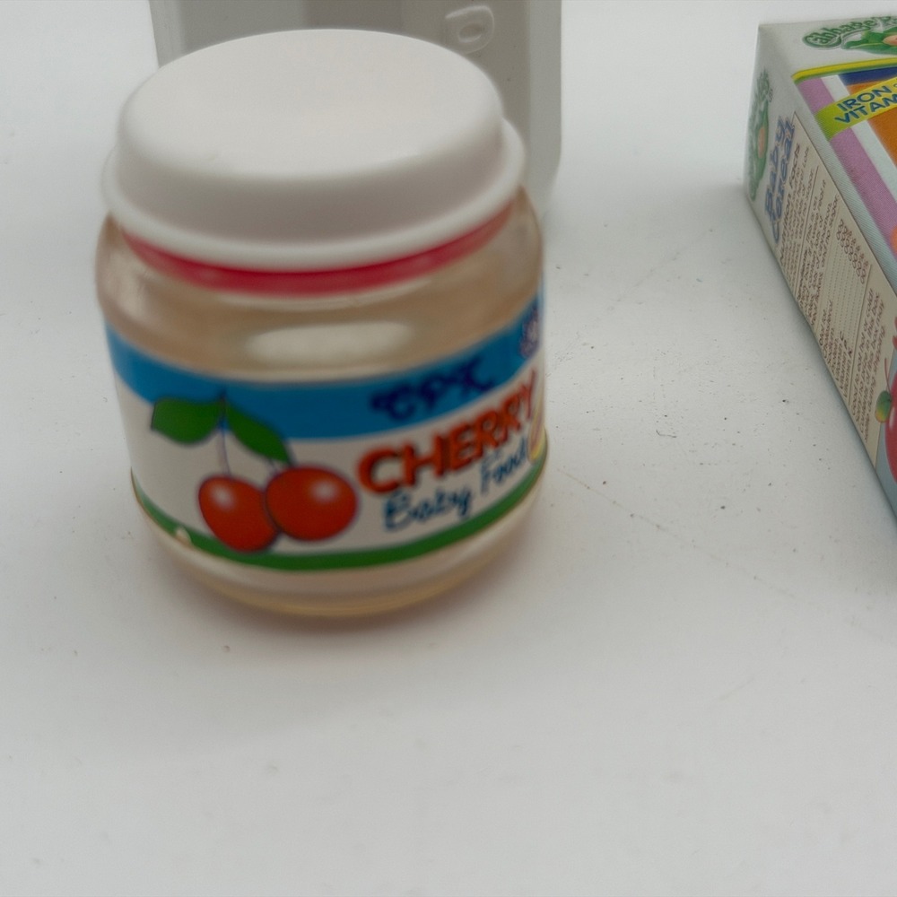 Vintage Cabbage Patch Kids Doll Food Accessories Bottle Cereal Cherry Jar CPK - Picture 7 of 8